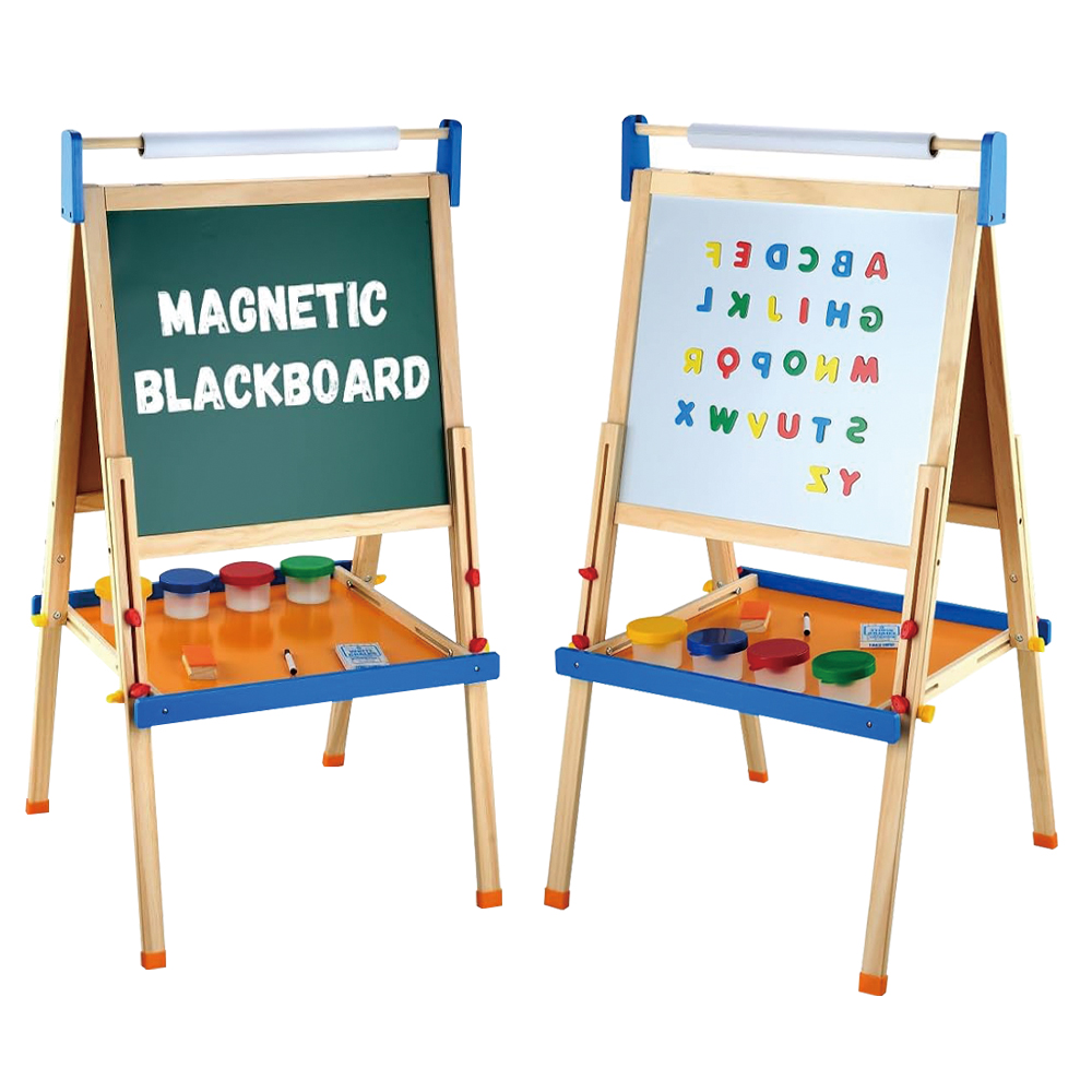 Double sided children's drawing board