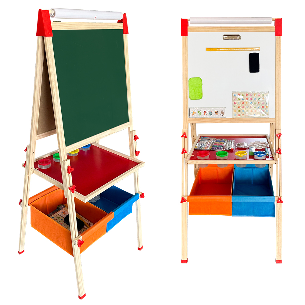 Double sided children's drawing board