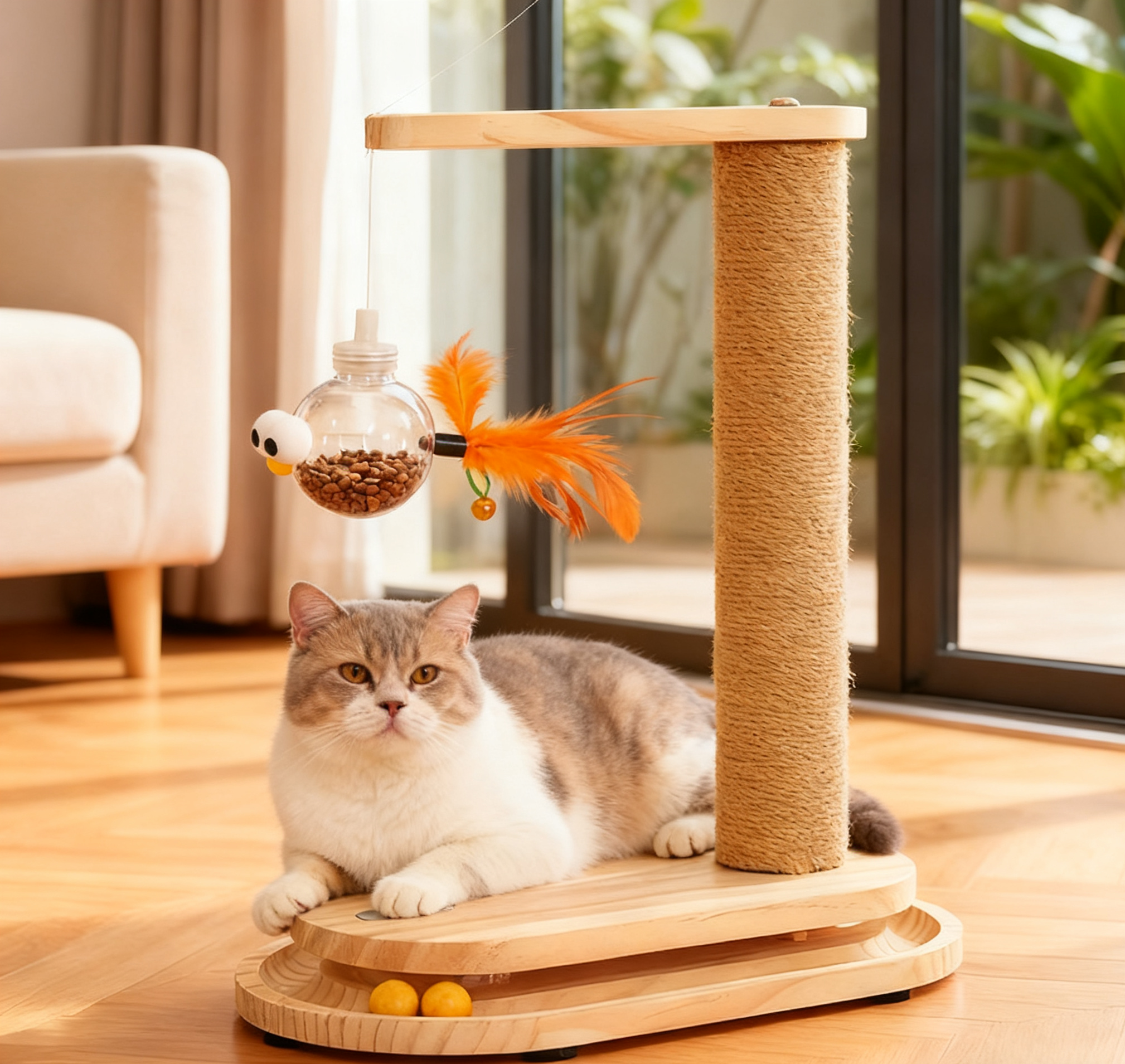 Rascador con alimentador XH-PS049